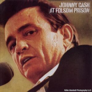 Johnny Cash at Folsom Prison, one of over 500 album covers by Jim Marshall